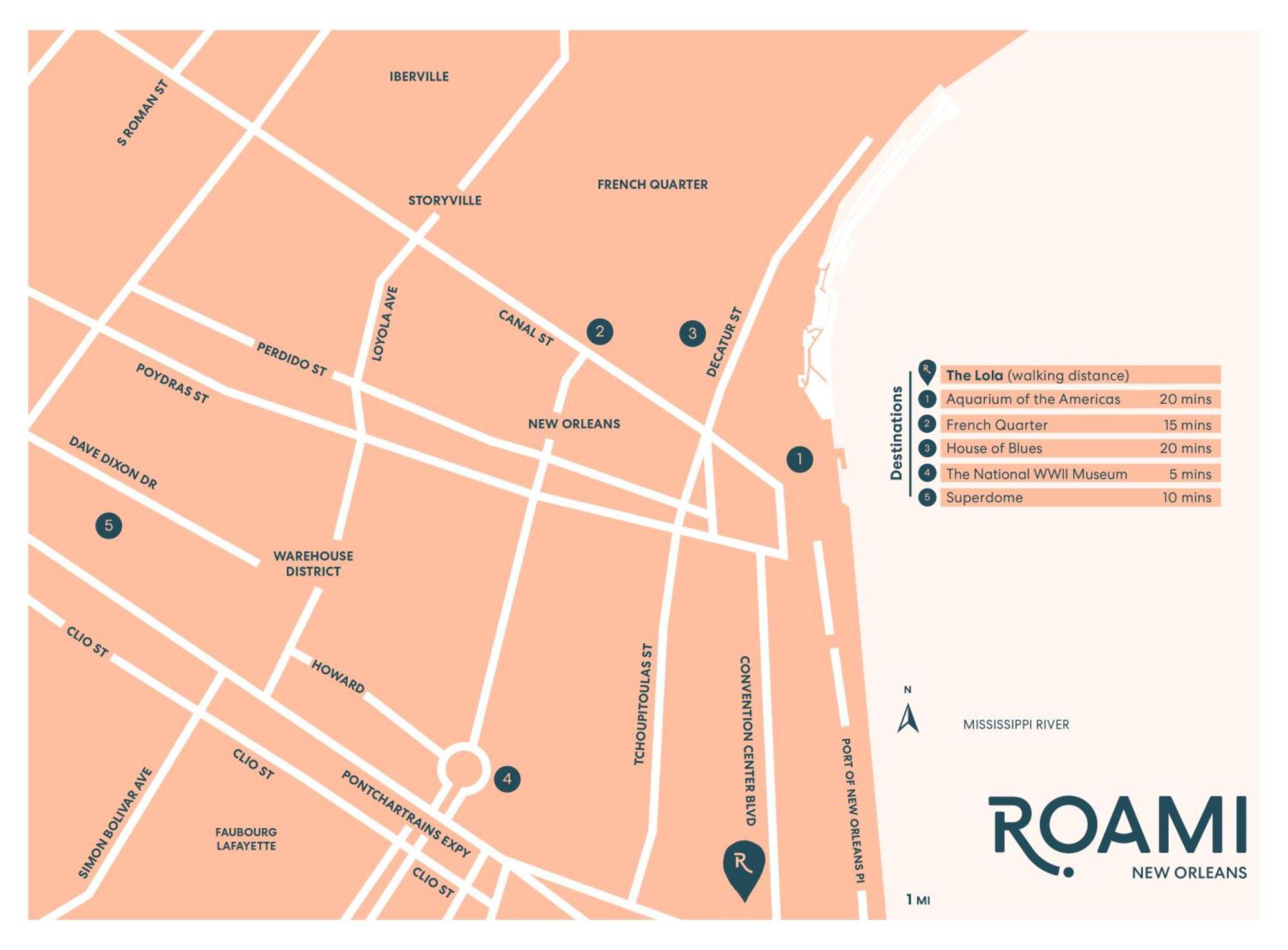 Apartament Roami At The Lola Nowy Orlean Zewnętrze zdjęcie